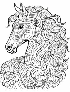 paard-kleurplaat-hoofd-14-mandala