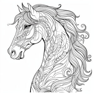 paard-kleurplaat-hoofd-15-mandala