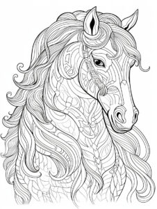 paard-kleurplaat-hoofd-17-mandala