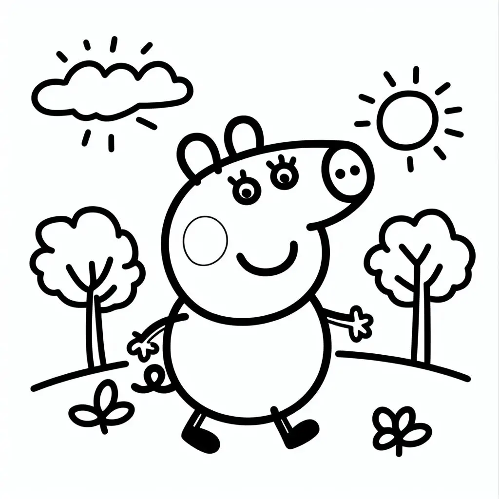 Peppa Pig Colorful Adventures: Fun Facts for Kids - Child Coloring Pages