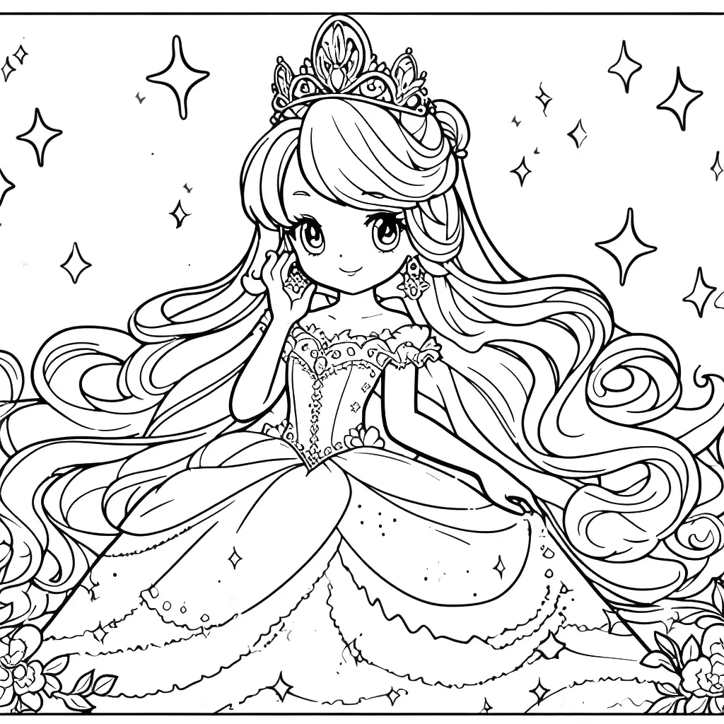 princess coloring page 55 | coloring-plates-kind.com