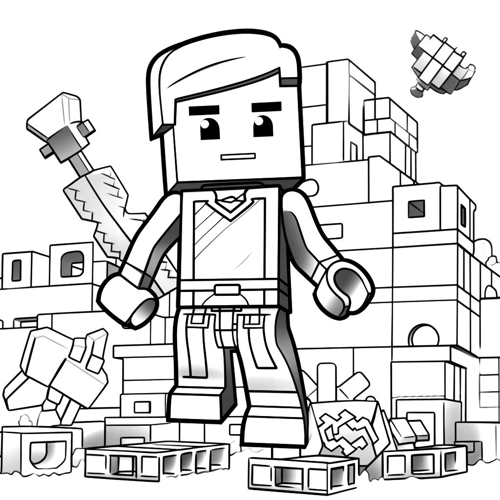 Página para colorir Roblox - Desenhos para colorir criança