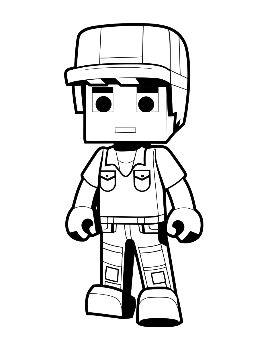 Página para colorir Roblox - Desenhos para colorir criança