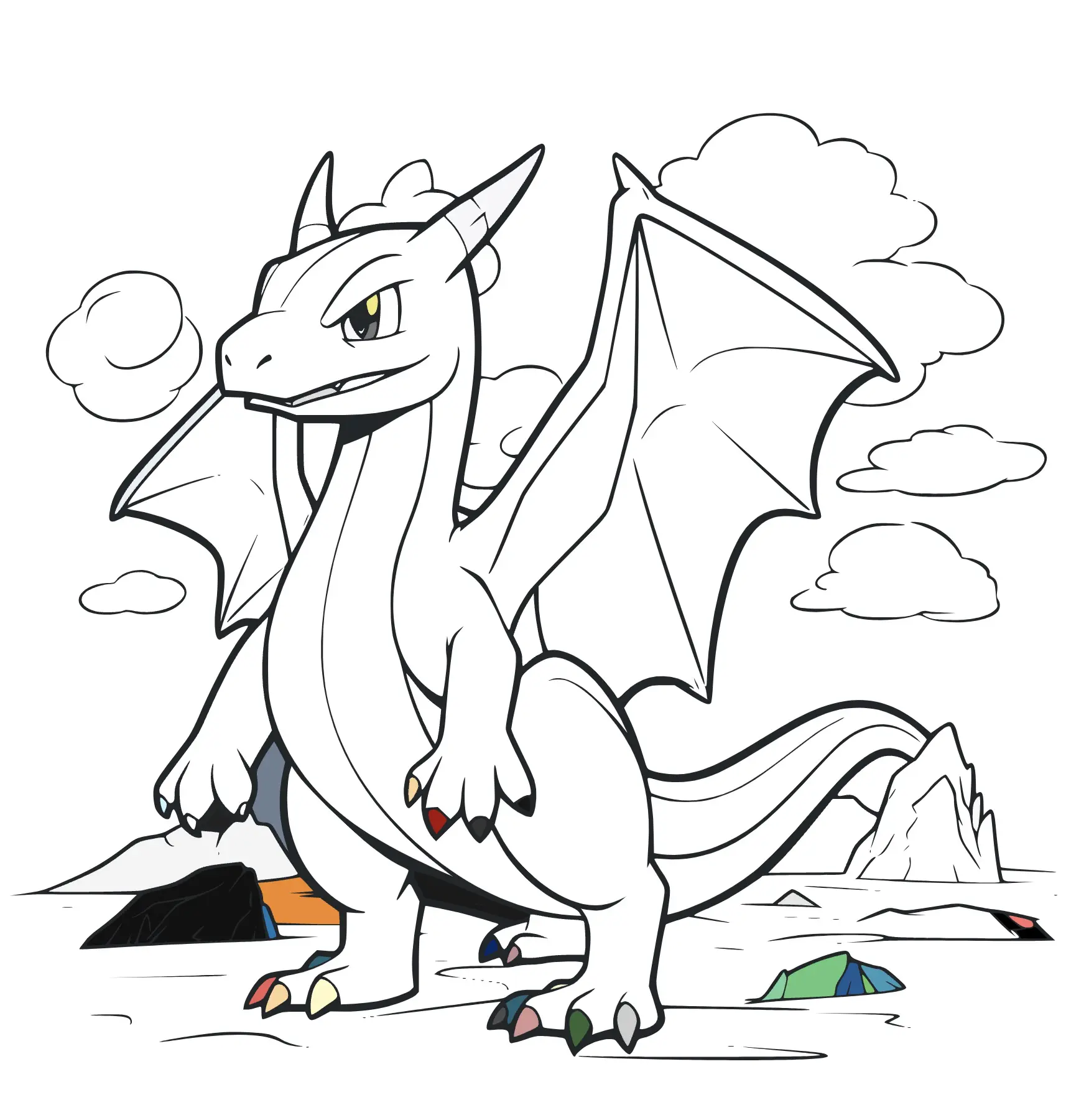 Pokemon Coloring Page - Coloring Pages Child