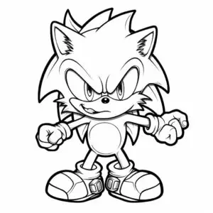 Sonic-kleurplaten-kind