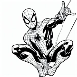 spiderman-kleurplaat-makkelijk-15