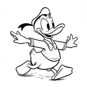 Donald duck kleurplaat (34)