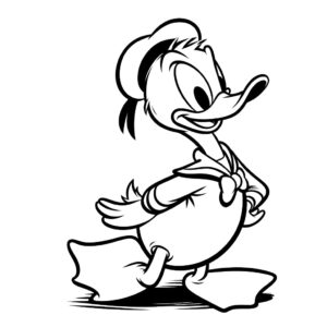 Donald duck kleurplaat (40)