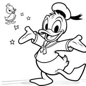 Donald duck kleurplaat (41)