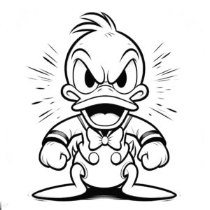 Donald duck kleurplaat (44)