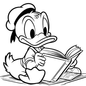 Donald duck kleurplaat (45)
