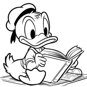 Donald Duck-kleurplaten-kind