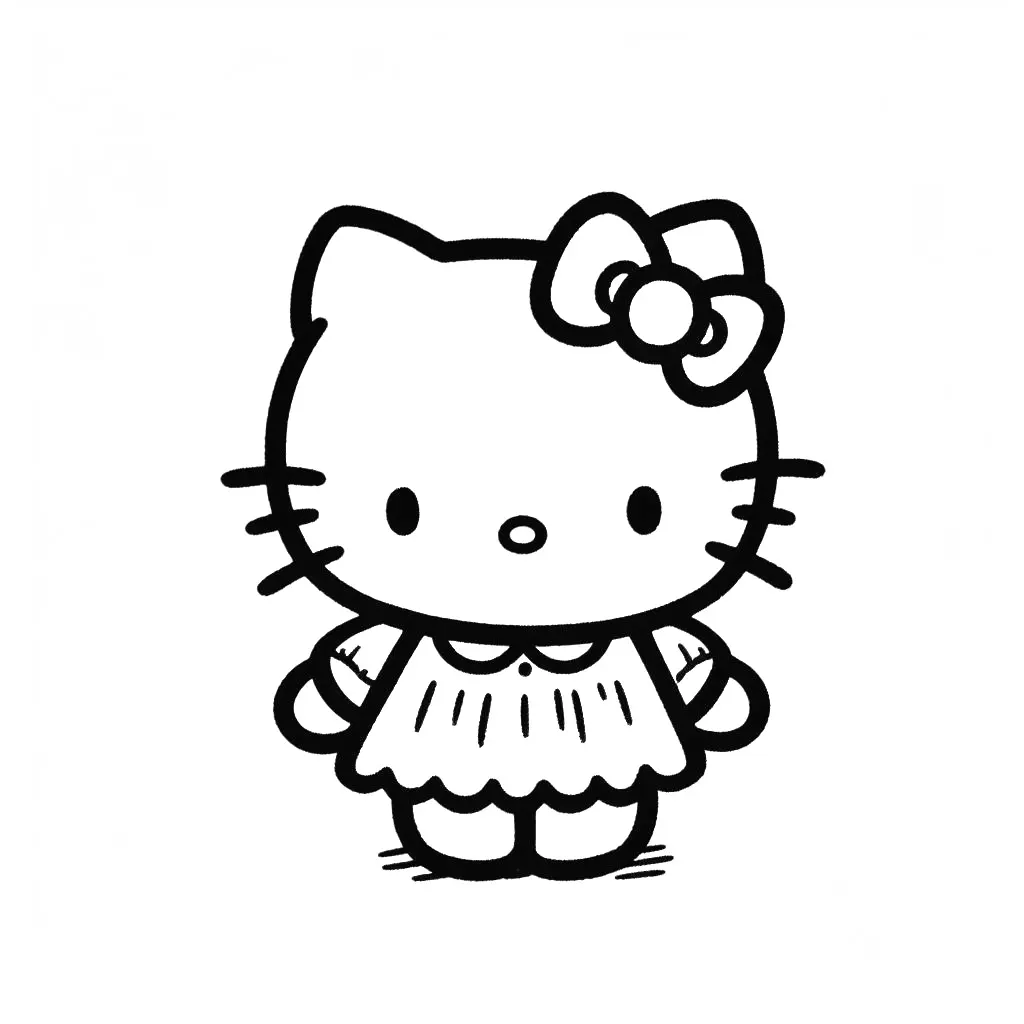 Afbeeldingen Hello Kitty Kleurplaten 2025 - Ranna Roseline