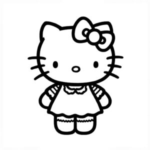 hello kitty kleurplaat 47