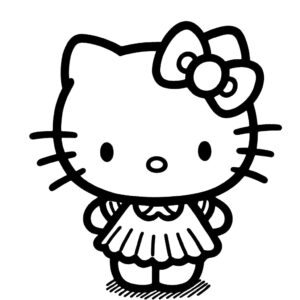 hello kitty kleurplaat 52