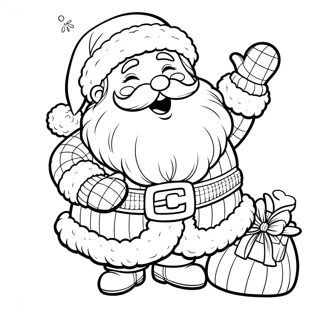 Santa Claus coloring fun for kids - Coloring Pages Child