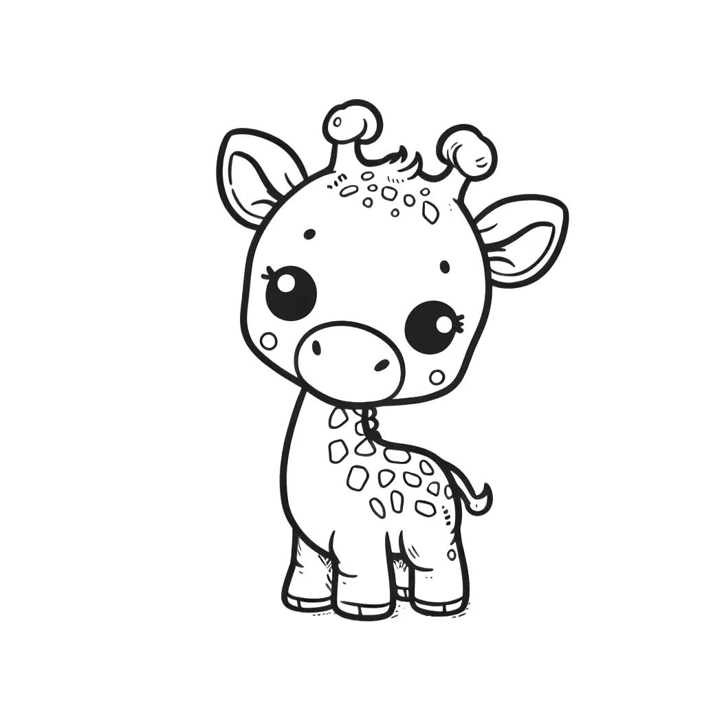 Giraffe Stories - Coloring Pages Child