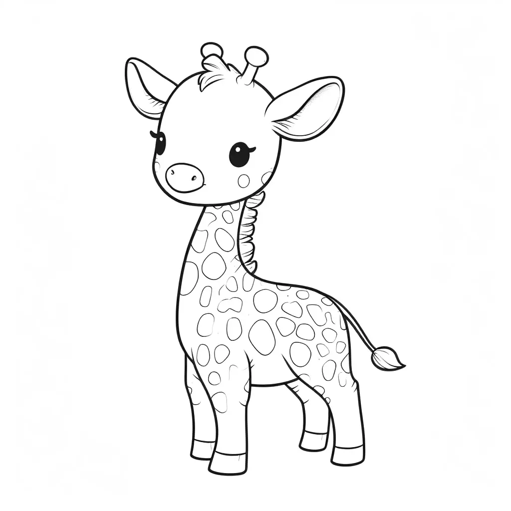 Giraffe Stories - Coloring Pages Child