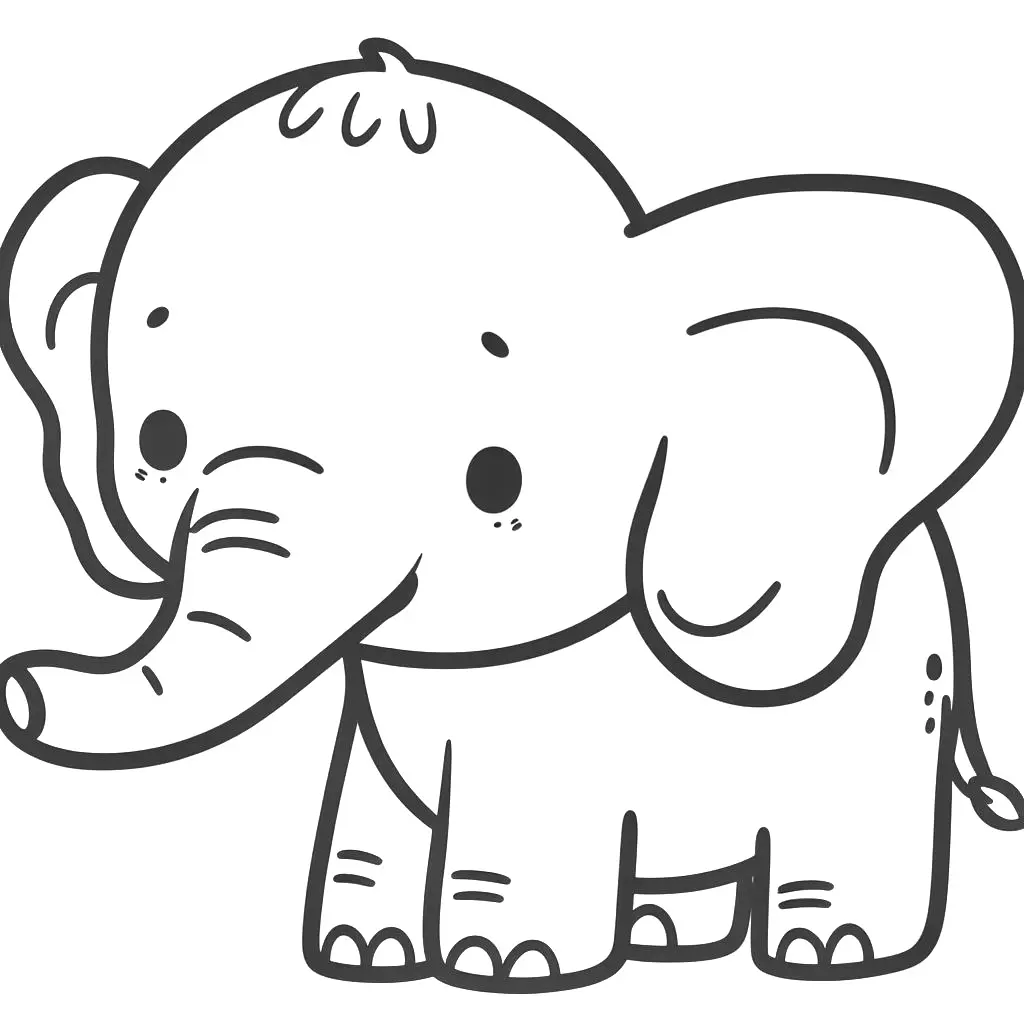 Wonders of elephants - Coloring pages Child