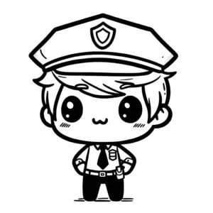 kleurplaat politie  (6)