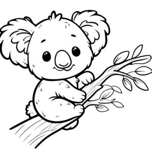 koala kleurplaat 46