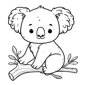 koala kleurplaat 48