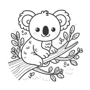 koala kleurplaat 50