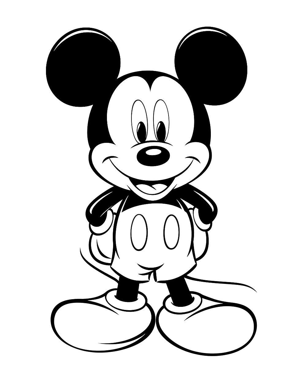 Mickey Mouse - Malvorlagen für Kinder