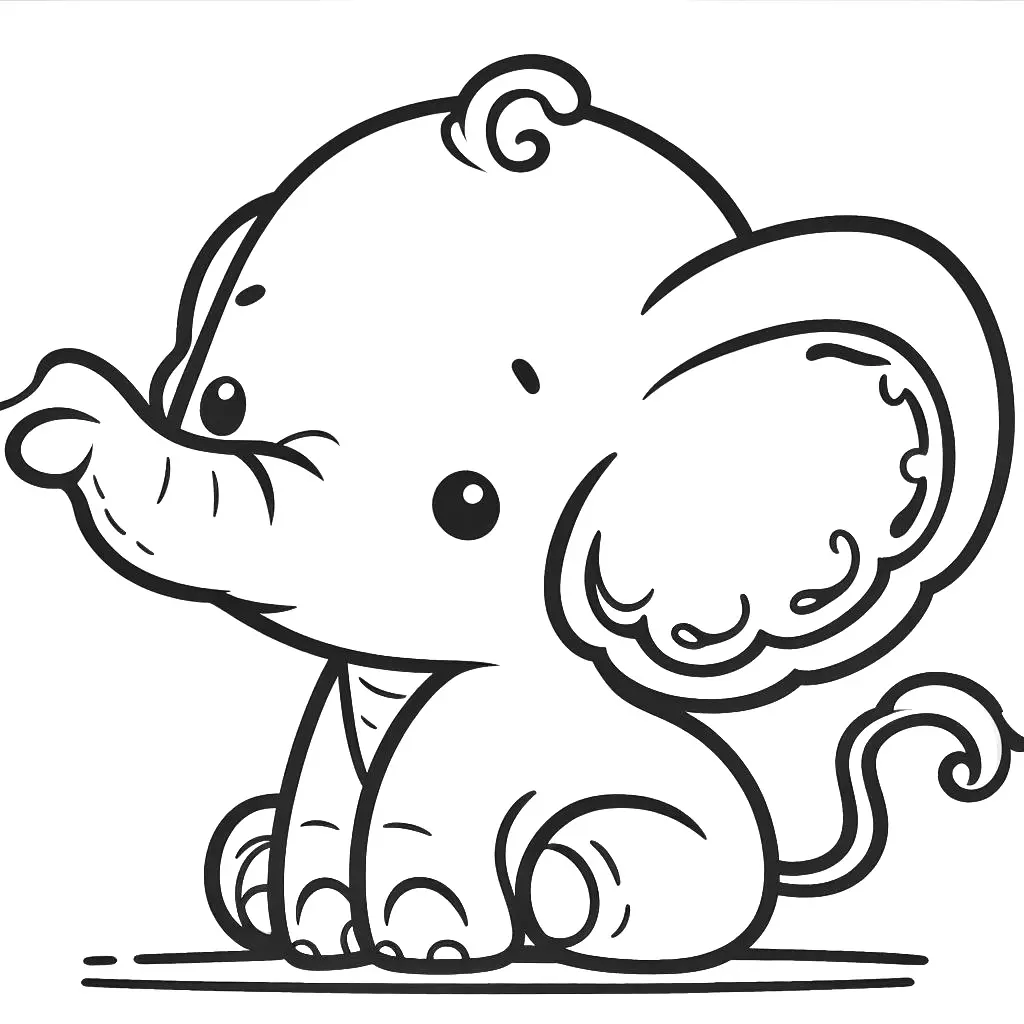 elephant coloring page 47 | coloring-plates-kind.com