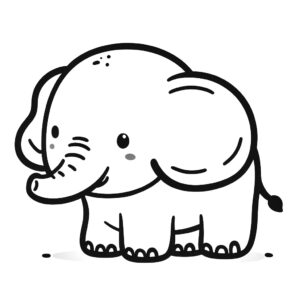 olifant kleurplaat 56