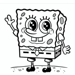 Spongebob-kleurplaten-kind