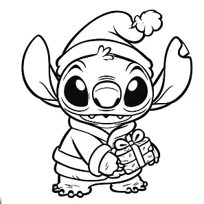 Lilo e Stitch desenho para colorir