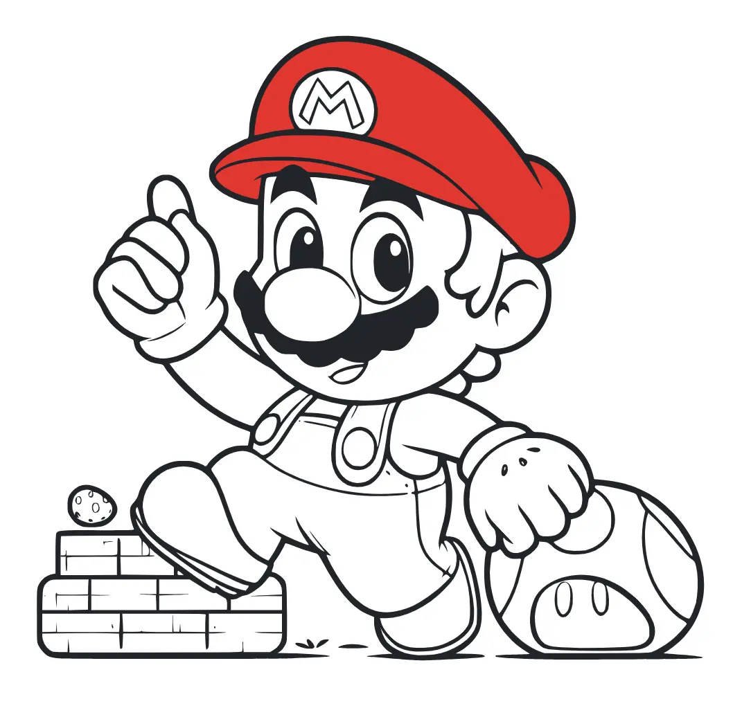 desenhos do mario bros 30 –  – Desenhos para Colorir