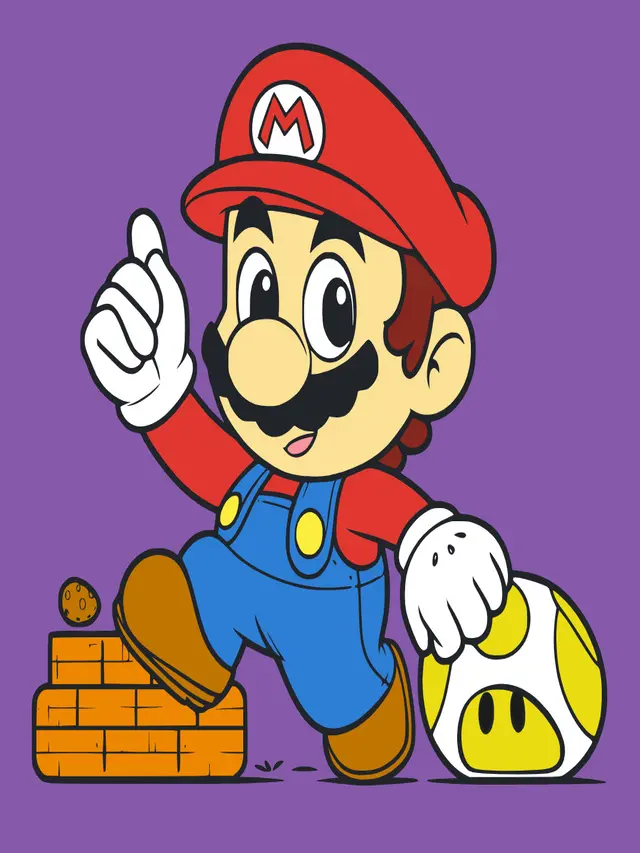 Kleurplaten Mario