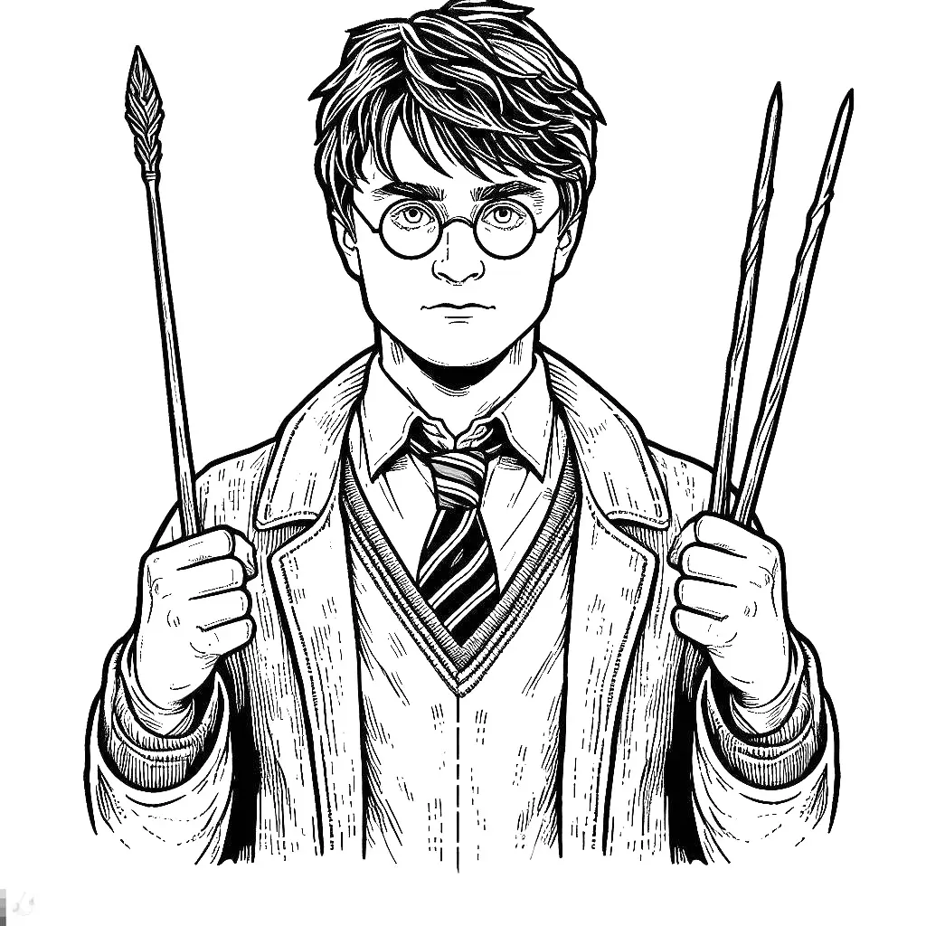 The magical colors of Harry Potter - Coloring pages Child