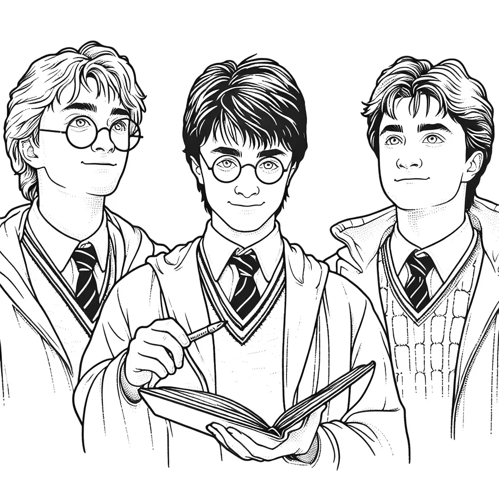The magical colors of Harry Potter - Coloring pages Child