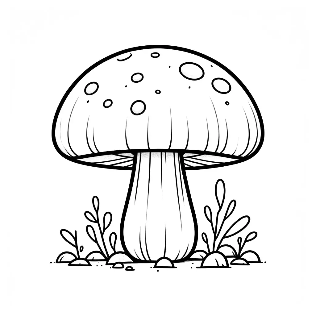 Mushroom magic - Coloring pages Child