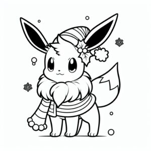 kleurplaat-kerst-kleurplaat-pokemon-eevee (5)