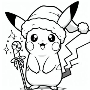 kleurplaat-kerst-kleurplaat-pokemon-pikachu (5)