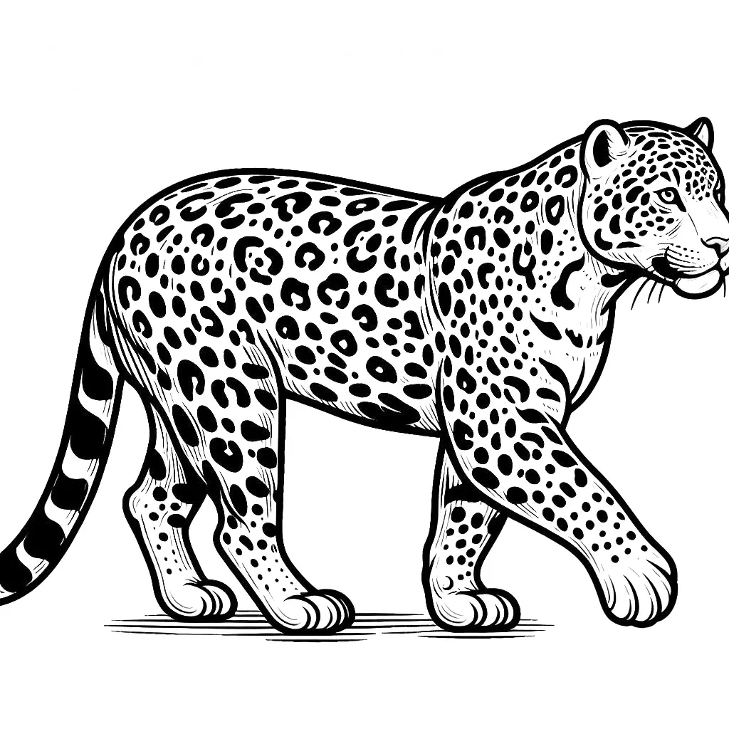 Panther friends - Coloring pages Child