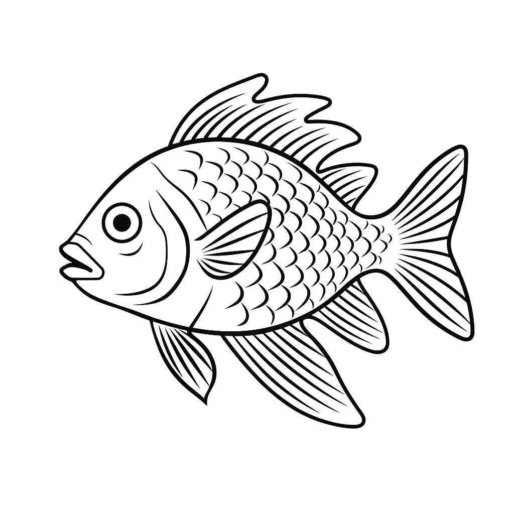 Friendly fish friends - Coloring pages Child