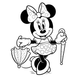 minnie mouse kleurplaat 58