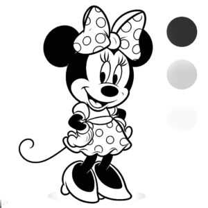 minnie mouse kleurplaat 63