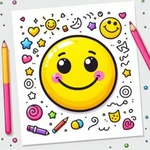 Smiley Kleurplaat-kleurplaten-kind
