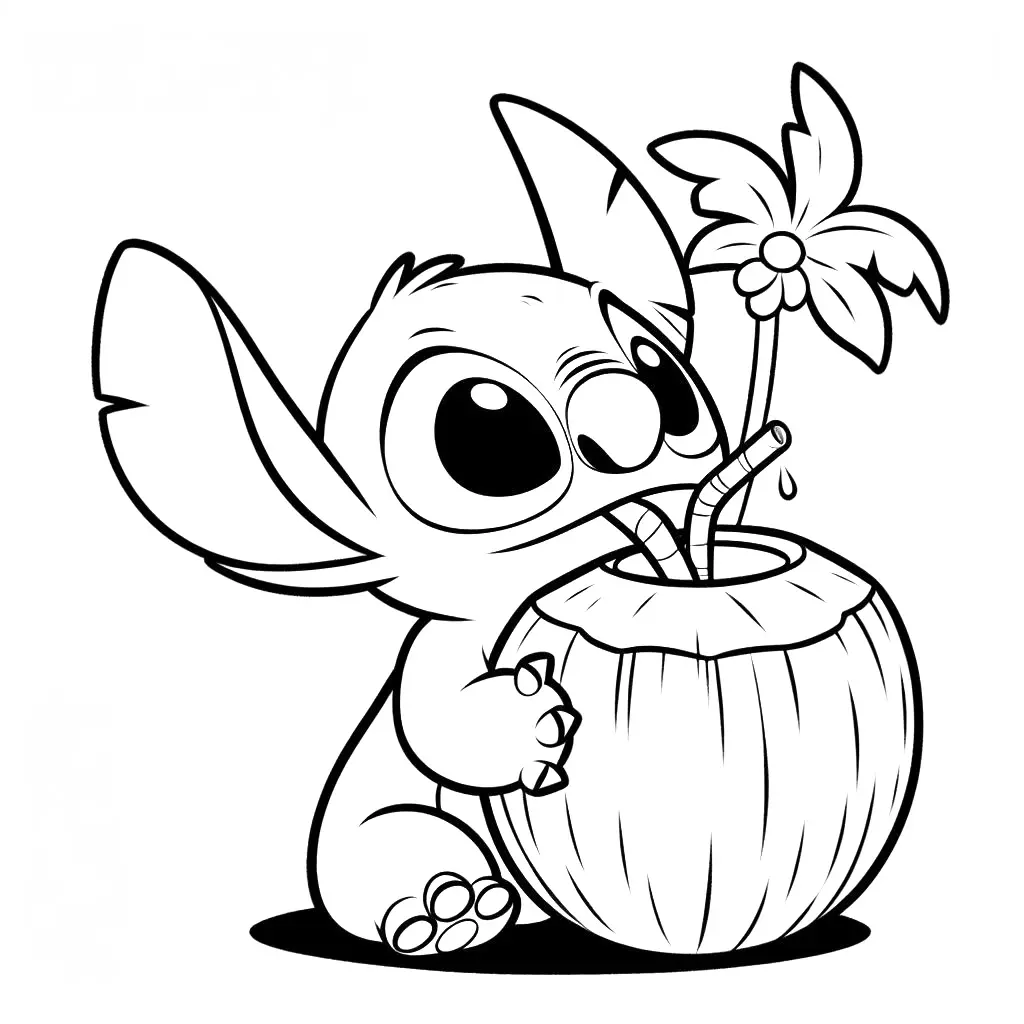Stitch coloring page - Coloring pages Child