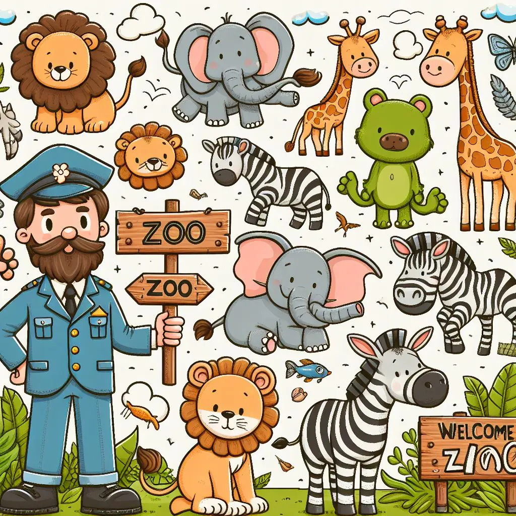 Coloring page zoo coloring pages child