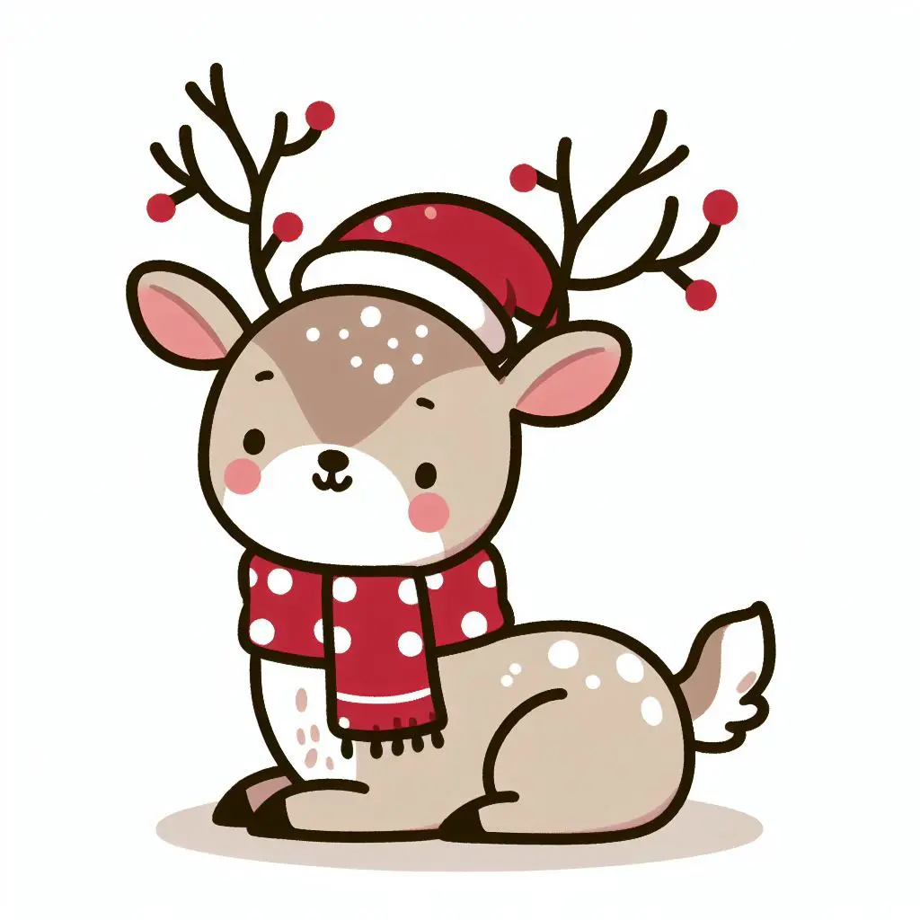 How To Draw A Christmas Deer, Step by Step, Drawing Guide, by Dawn -  DragoArt