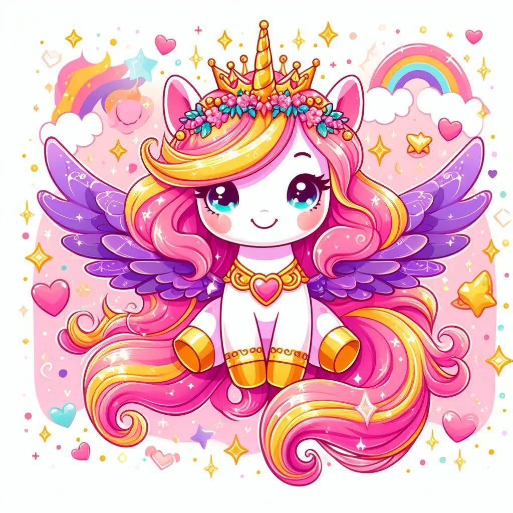Kleurplaat unicorn prinses-kleurplaten-kind