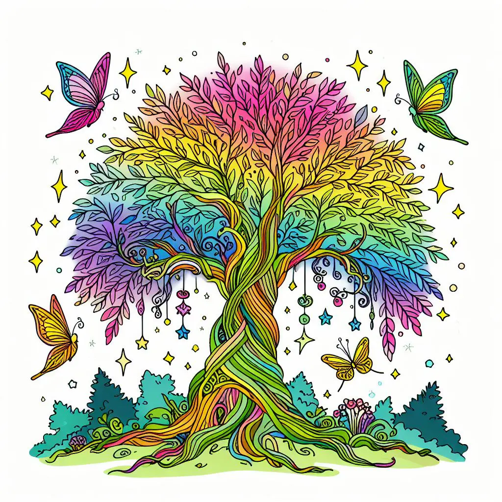 Sprookjesboom kleurplaat-kleurplaten-kind