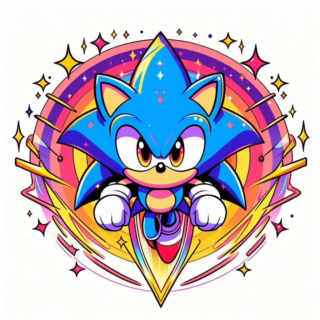 Super Sonic Malvorlagen-Malvorlagen-Kind